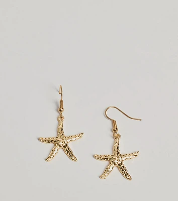 Coastal Chic Starfish Dangle Earrings