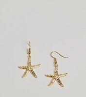 Coastal Chic Starfish Dangle Earrings