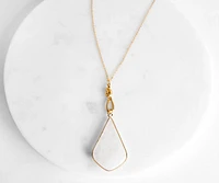 Over The Moonstone Pendant Necklace