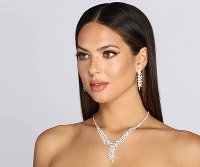 Wrap Me In Rhinestones Necklace Set