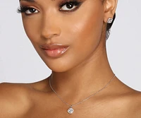 Looking For Romance Cubic Zirconia Necklace + Earring Set