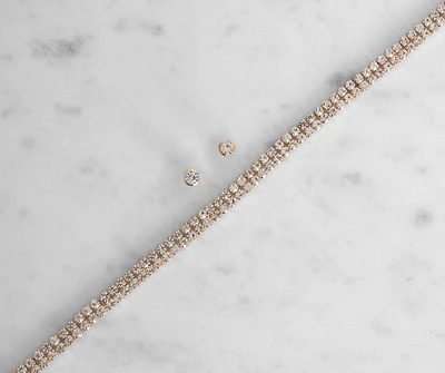 Pretty Dainty Choker + Stud Set