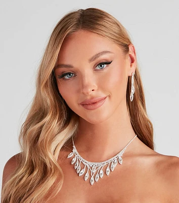 Raining Glam Statement Necklace Set