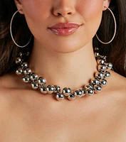 Turn Heads Beaded Choker Necklace