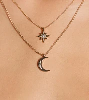 Chic Alignment Celestial Layered Necklace