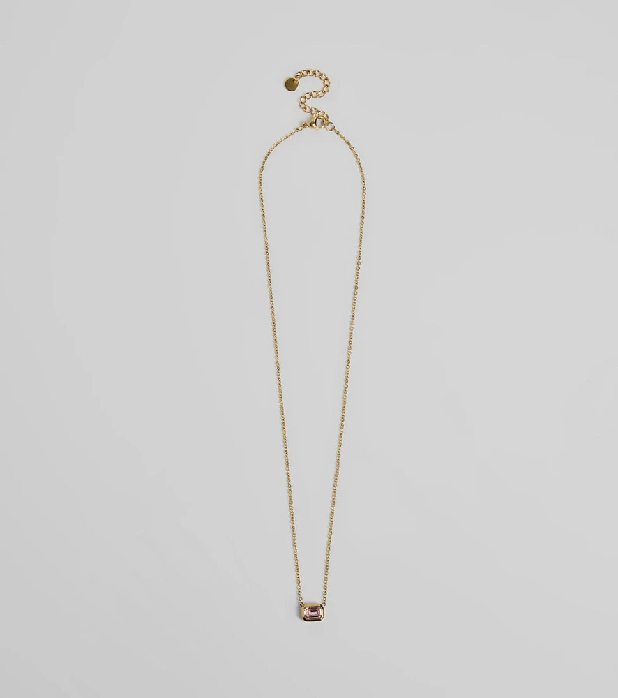 Luxe Moment Dainty Pendant Necklace