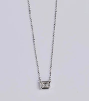 Delicate Glamour Rhinestone Pendant Necklace