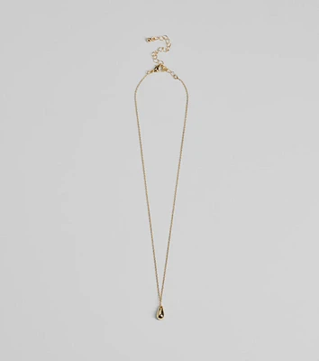 Chic Approved Teardrop Charm Necklace