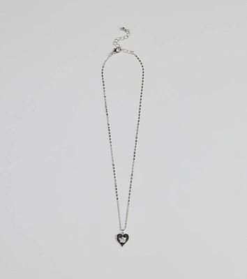 Adorable Vibe Angel Heart Charm Necklace