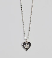 Adorable Vibe Angel Heart Charm Necklace