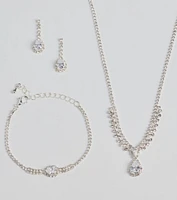 Decadent Radiance Rhinestone Jewelry Set