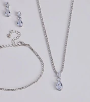 Elegant Impression Rhinestone Necklace Set