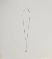 Chic Sparkle Rhinestone Lariat Necklace