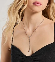 Chic Sparkle Rhinestone Lariat Necklace