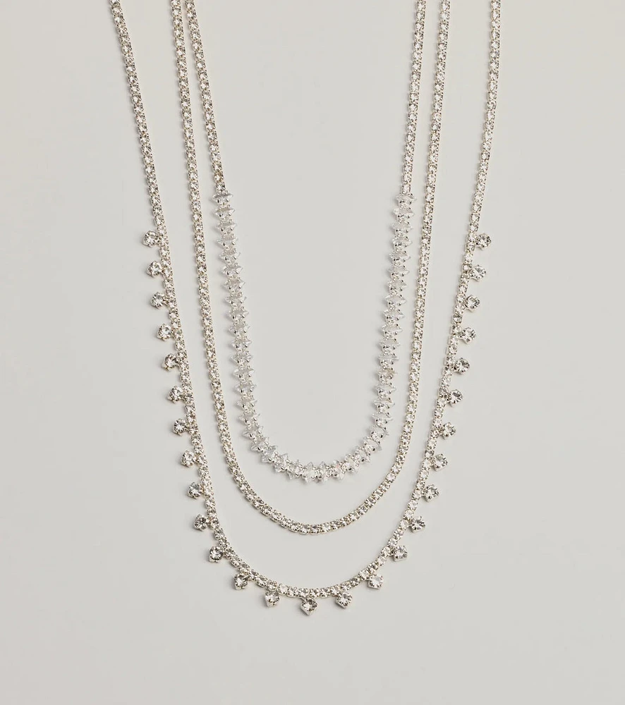 Luxe Dreams Cubic Zirconia Layered Necklace