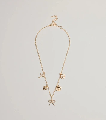 Adorably Glam Multi Charm Necklace