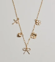 Adorably Glam Multi Charm Necklace