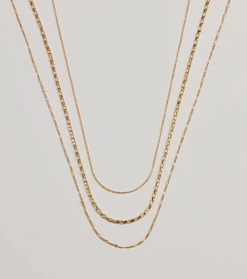 Timeless Charm Layered Chain Necklace