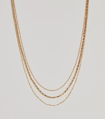 Timeless Charm Layered Chain Necklace