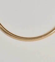 So Sleek Snake Chain Collar Necklace