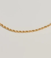 Bold Twist Metal Chain Necklace