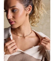 Effortless Twist Metal Collar Necklace