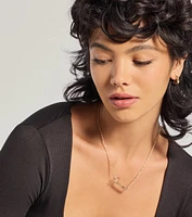 Demure Script Dainty Chain Necklace