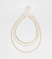Keep It Edgy Three-Pack Necklace Set