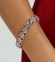 Simply Dazzle Rhinestone Clasp Bracelet