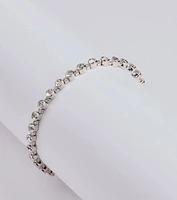 Timelessly Luxe Rhinestone Memory Wire Bracelet