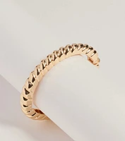 Sleek Glamour Clasp Bangle Bracelet