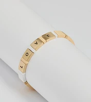 With Love Metal Stretch Bracelet