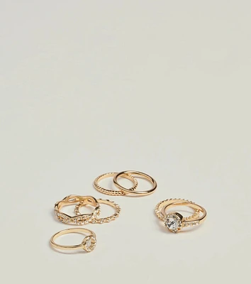 Endless Shine Eight-Pack Ring Set