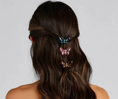 Trendy Girl Mini Butterfly Hair Clips