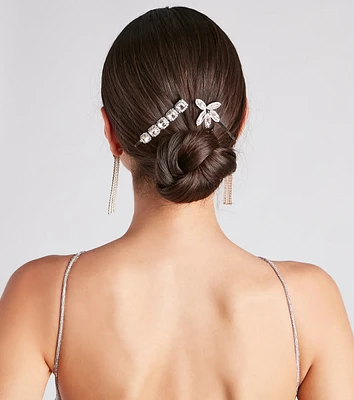 Sparkle With Radiance Rhinestone Hair Pin Set