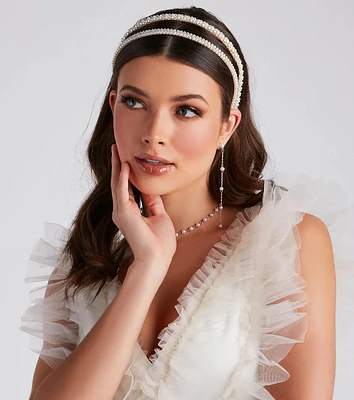 Keep It Neat Faux Pearl Headband Set