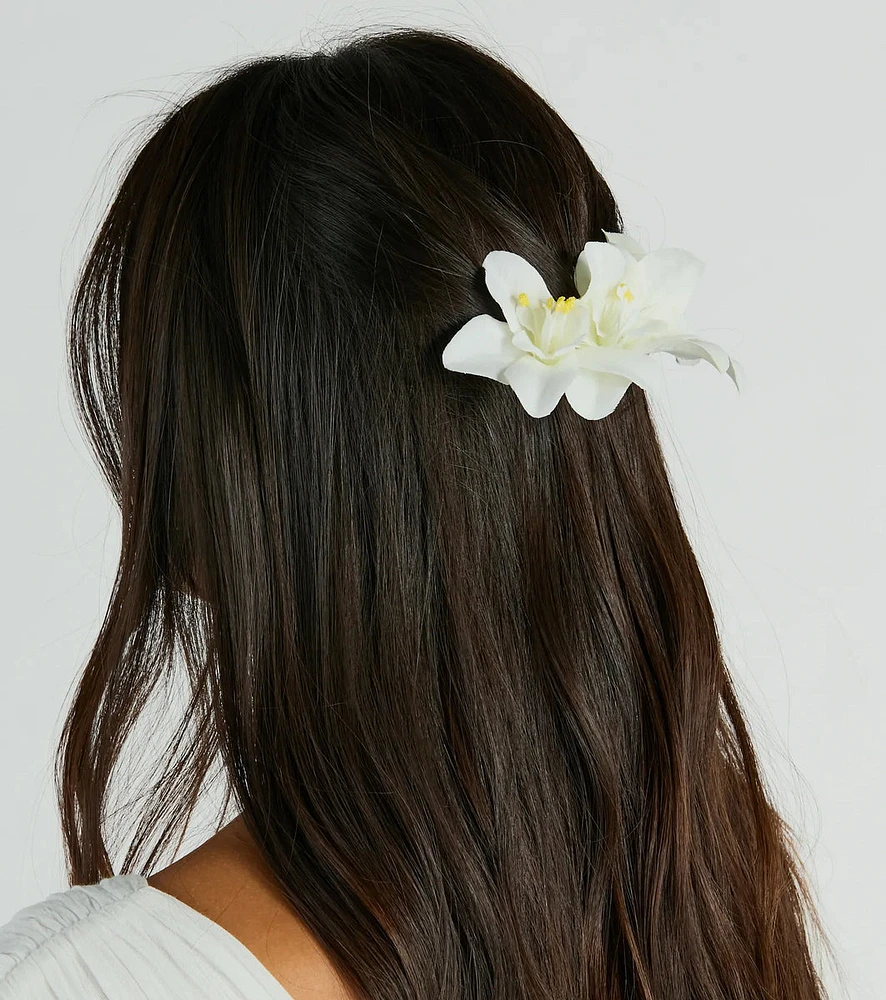 Island Under The Sun Tropical Flower Hair Comb