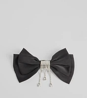 Graceful Glamour Satin Hair Bow Clip