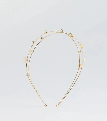 Ethereal Glam Rhinestone Flower Headband