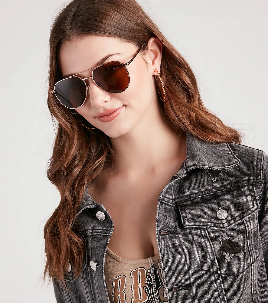 Road Trippin' Classic Aviator Sunglasses