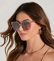 Main Frame Oversized Square Sunglasses