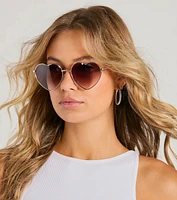 Flirty Fling Heart-Shaped Sunglasses