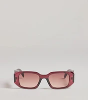 Elevated Glam Rectangle Sunglasses