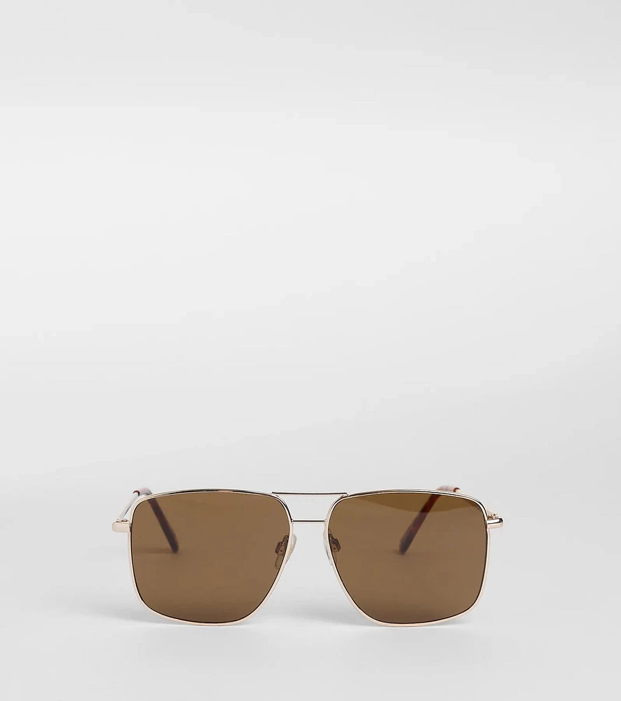 Trendy Sleek Oversized Square Sunglasses
