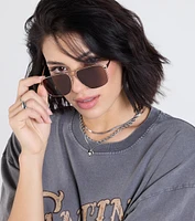 Trendy Sleek Oversized Square Sunglasses
