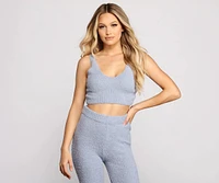 Chic Chenille Knit Pajama Tank