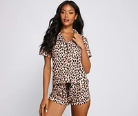 Feline Fierce Leopard Pajama Set