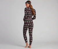 Wish Come True Fair Isle Cozy Onesie And Headband Set