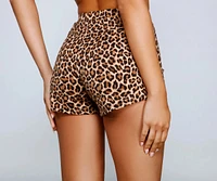 Sassy Style Leopard Print Pajama Shorts