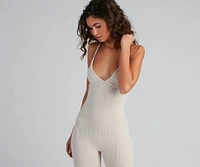 Cozy Must-Have Brushed Knit Jumpsuit